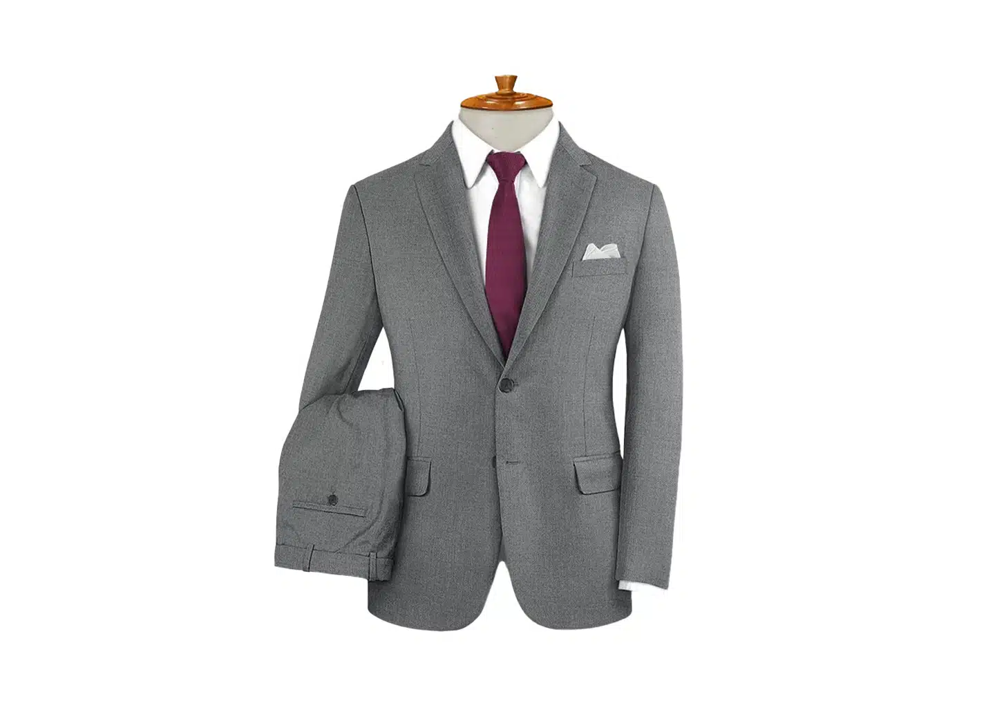 Bräunlich grau Anzug Herren