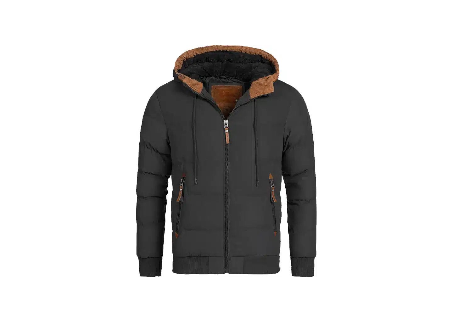 Schwarz Winterjacke für Herren