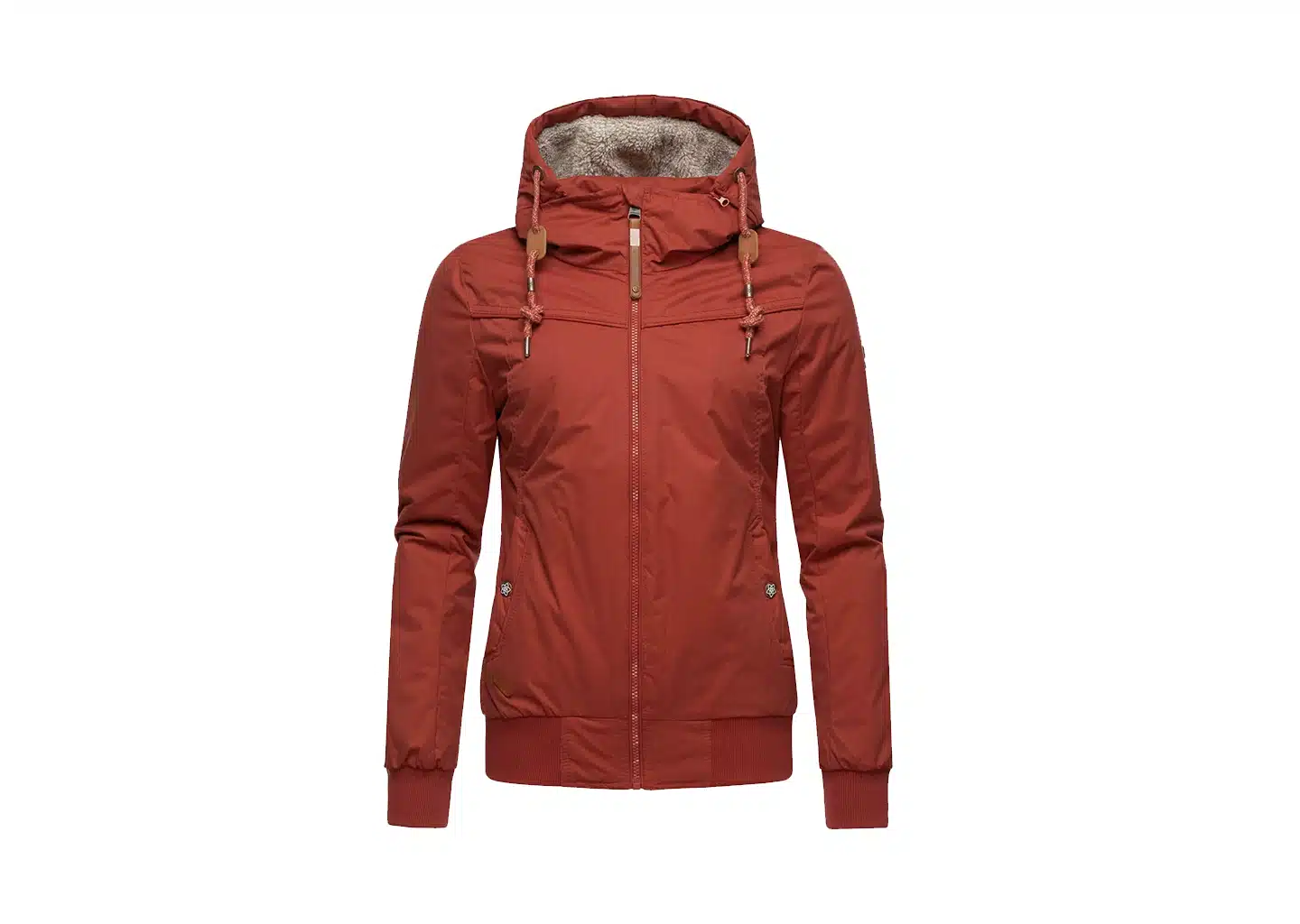Rote Winterjacke