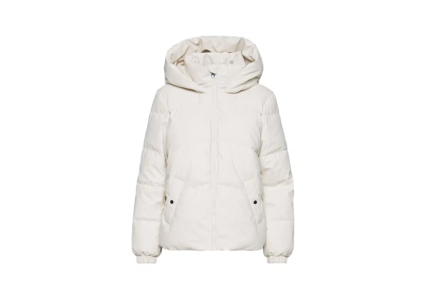 Weiße Winterjacke