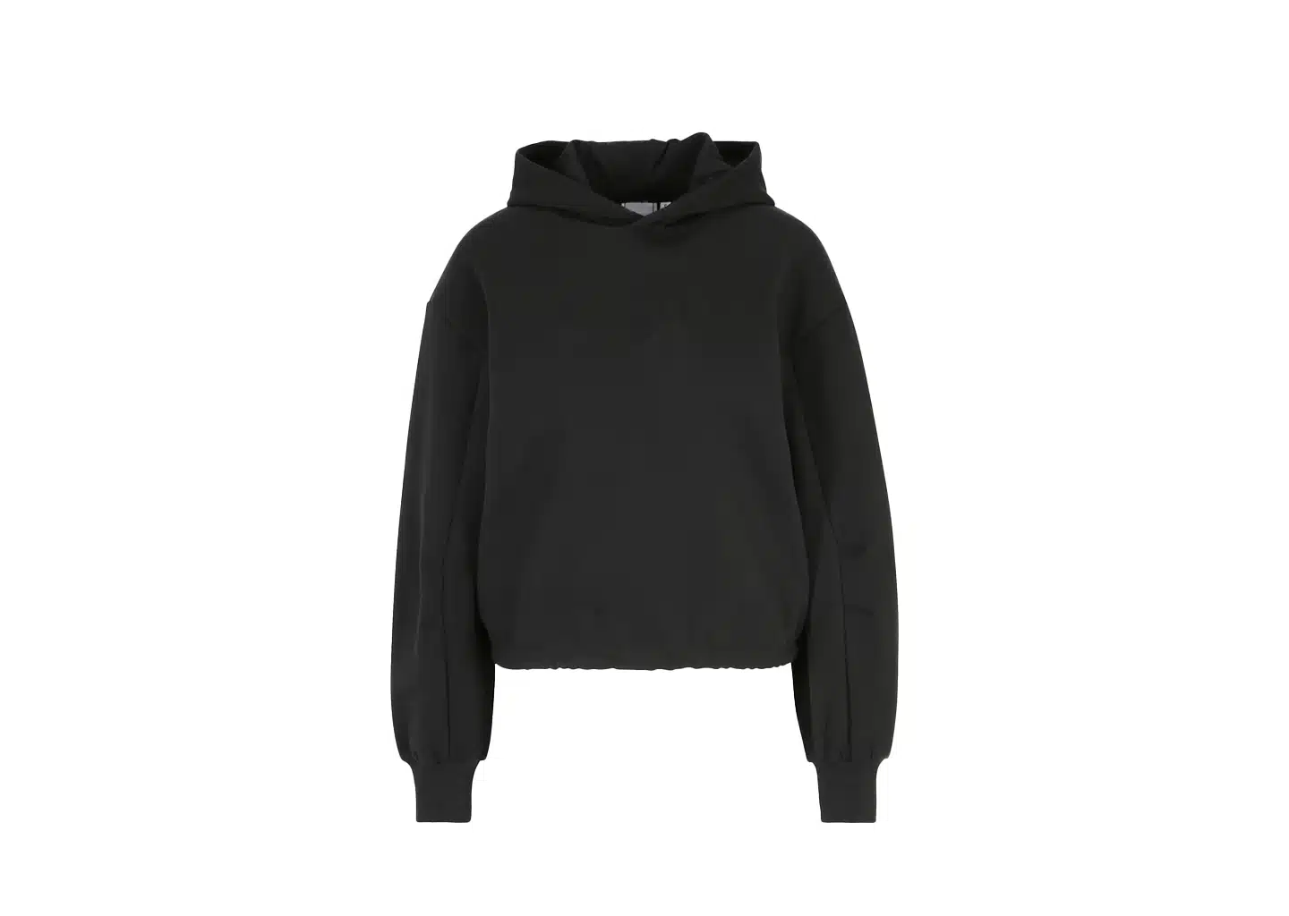 Bedruckter Kapuzenpulli für Damen – Schwarz