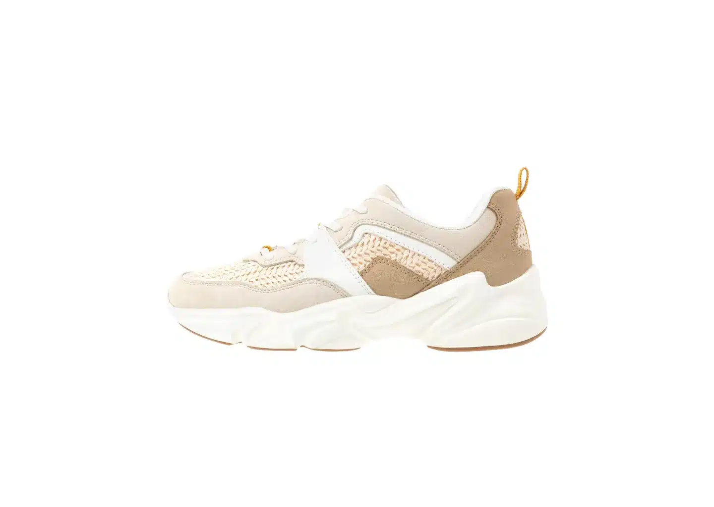 Beige klobige Schuhe