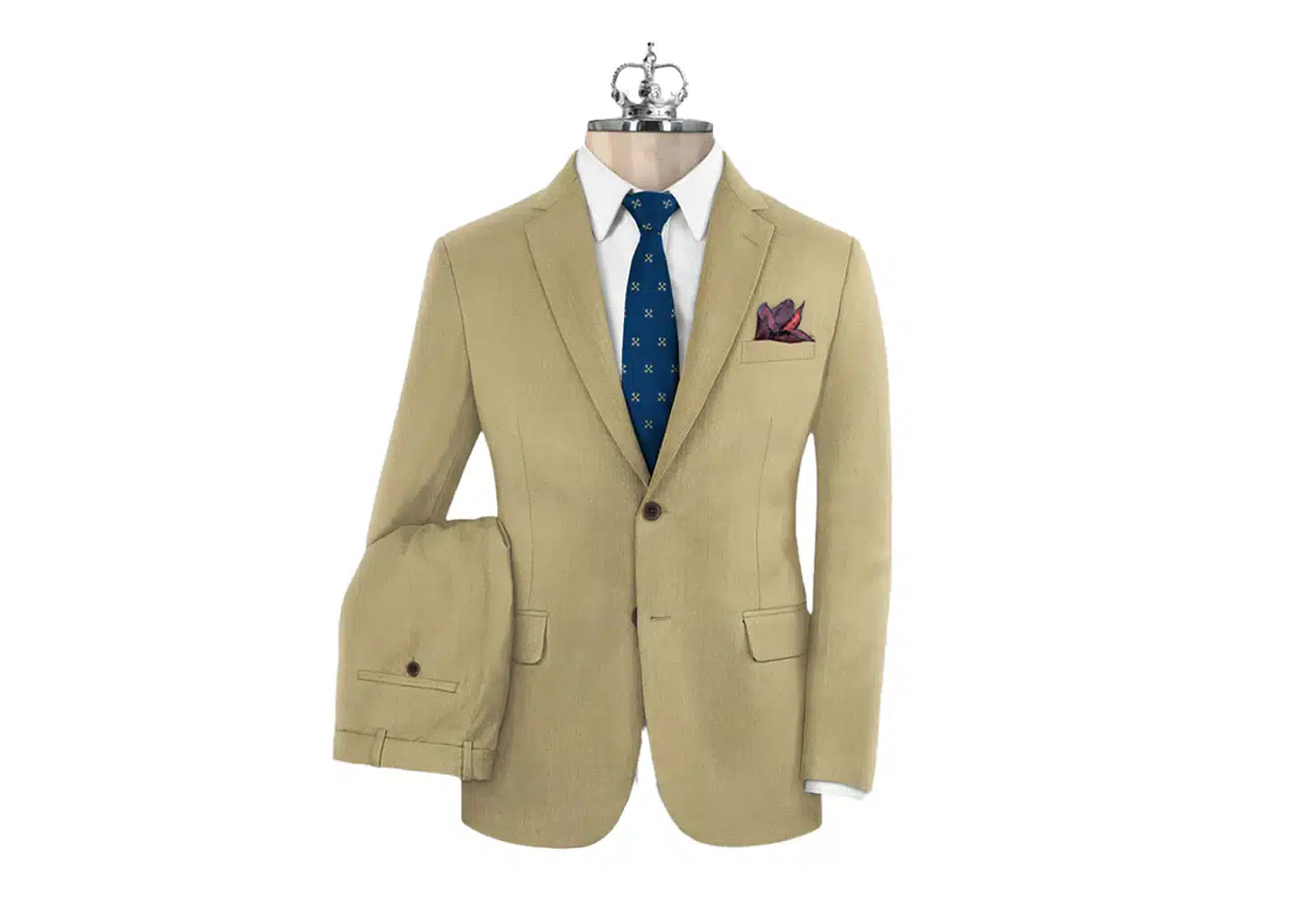 Dunkelbeige Anzug Herren Hochzeit