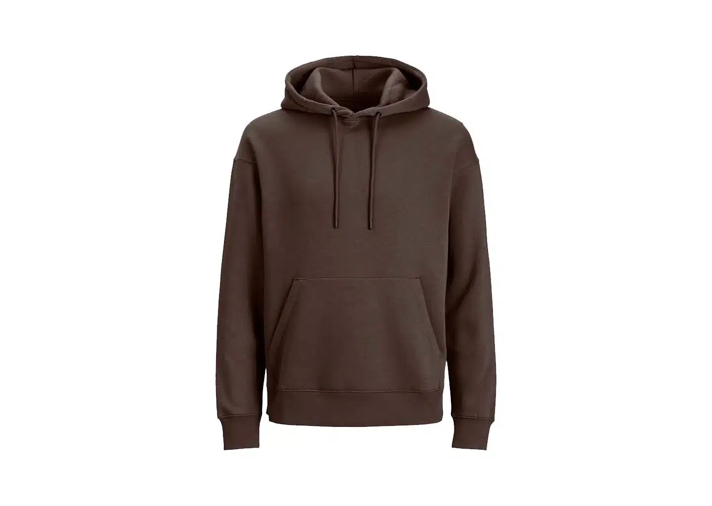 Dunkelbrauner Hoodie Damen Full-Zip