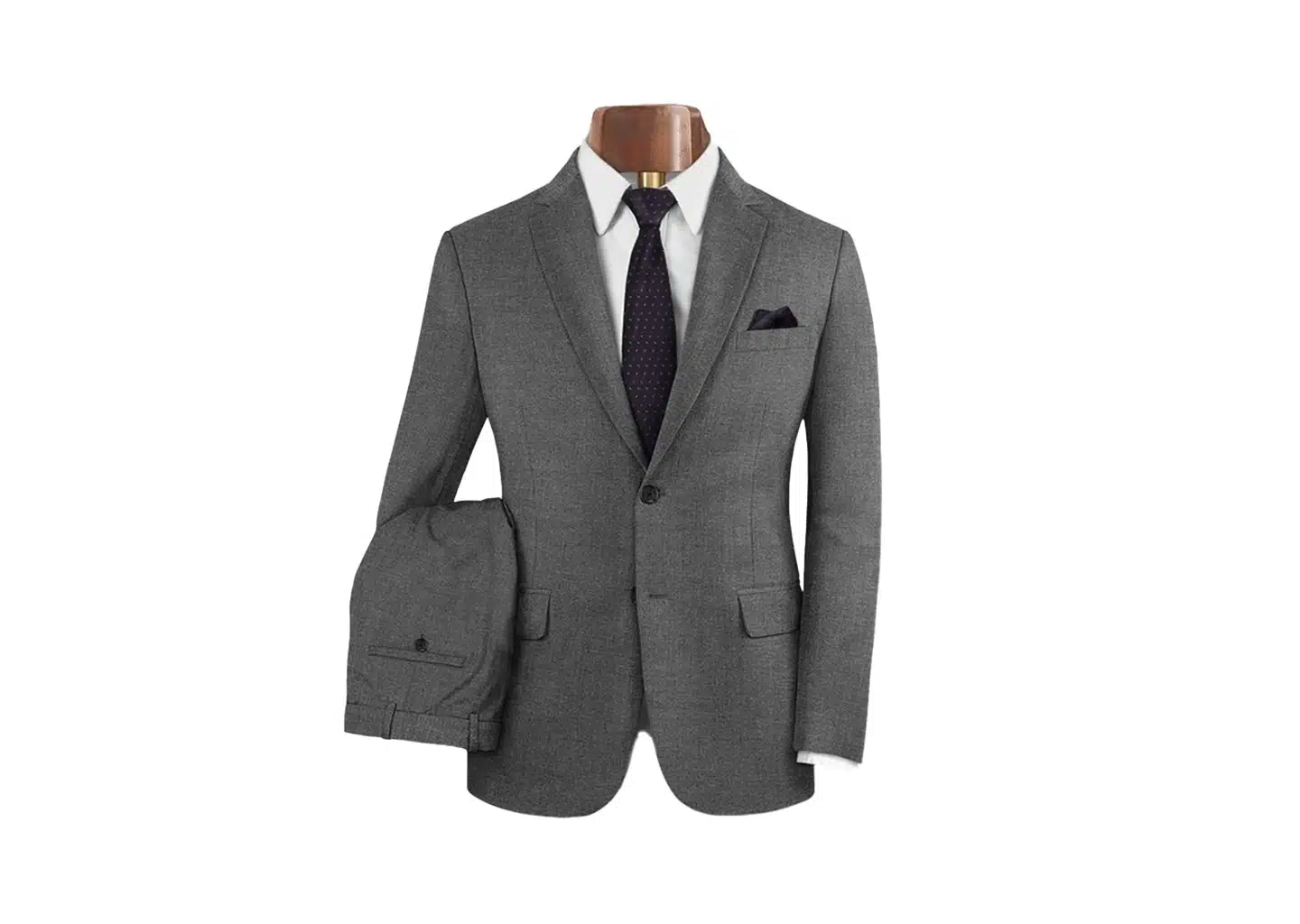 Dunkelgrauer Karoanzug Herren