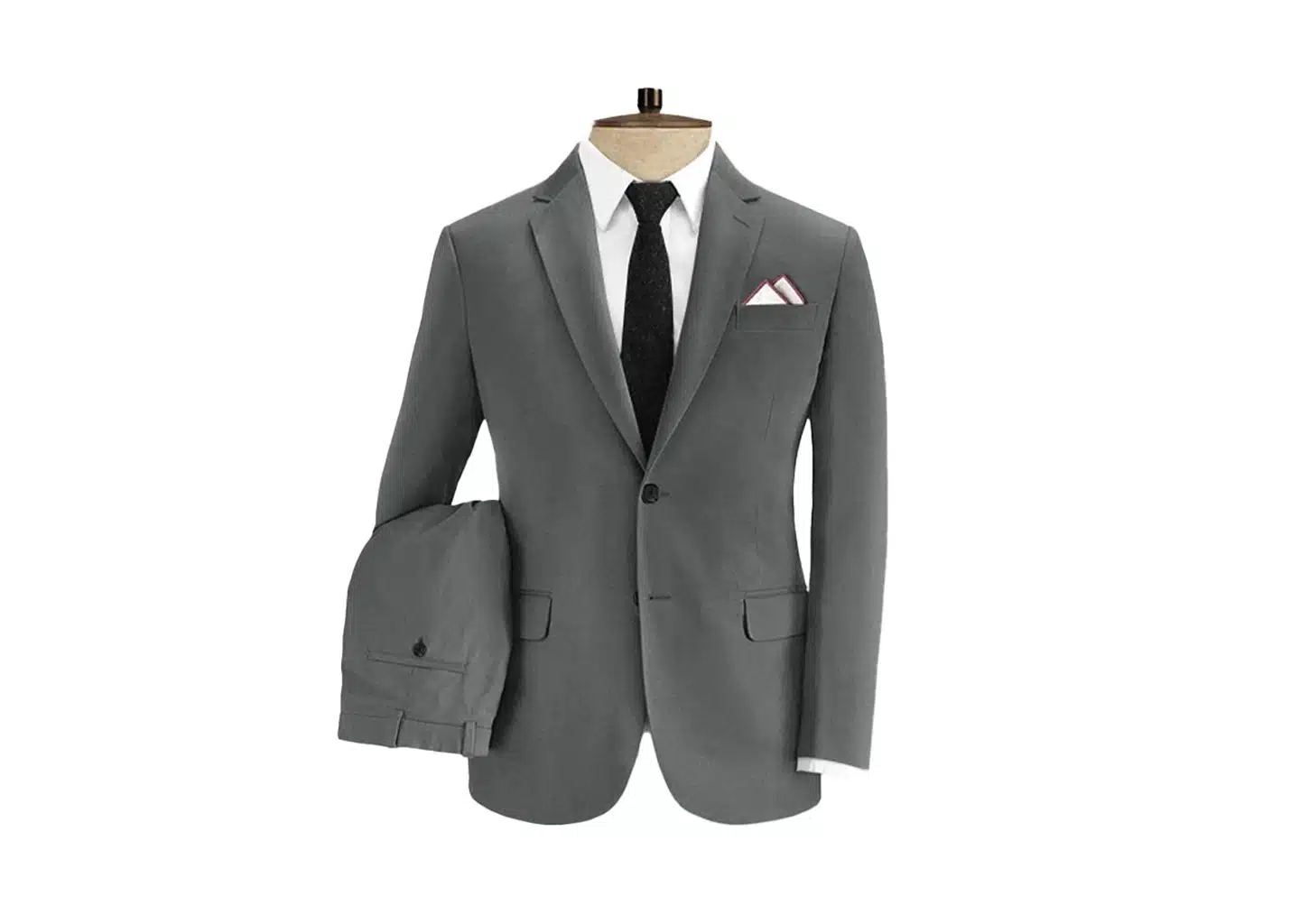 Anthrazitfarbener Anzug Herren