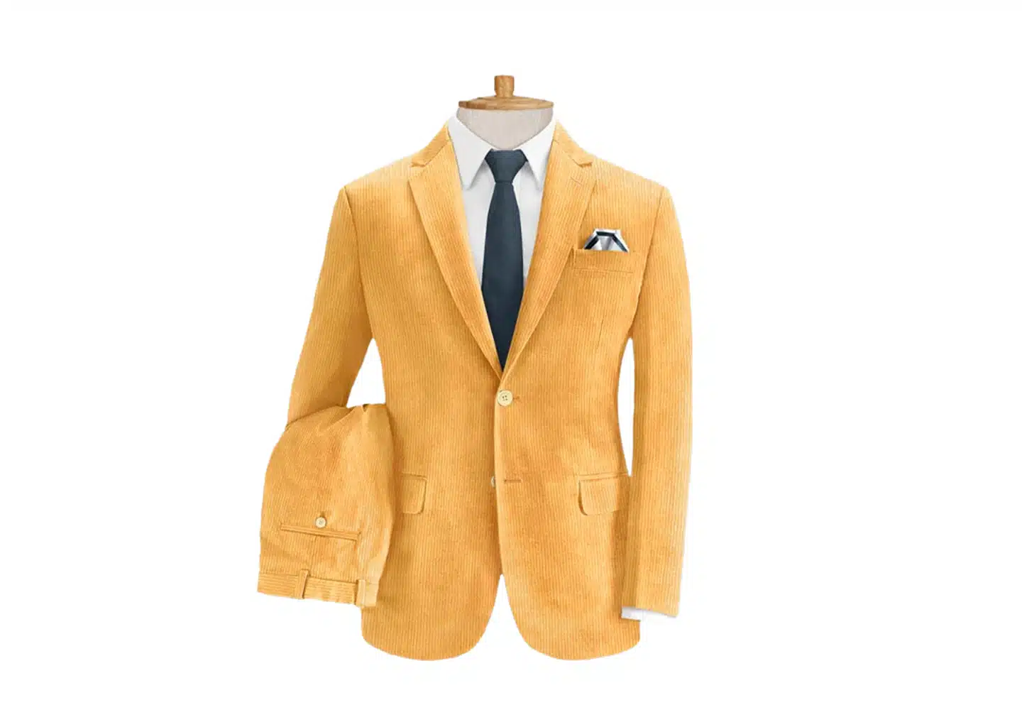 Gelber Samtanzug bei Brandmarkt Outlet Store in Winterthur