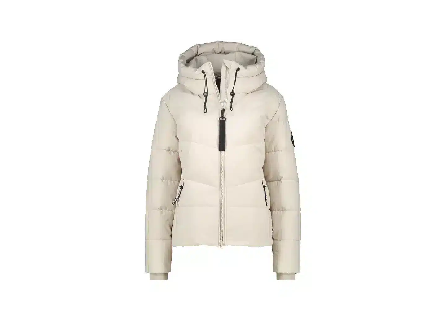 Hellbeige Kapuzenjacke