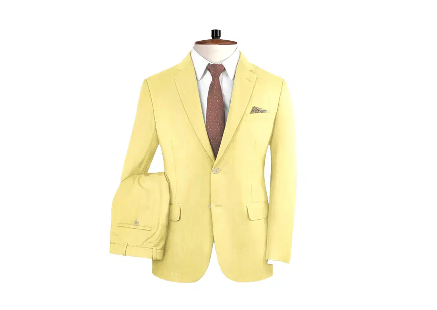 Hellgelber Anzug