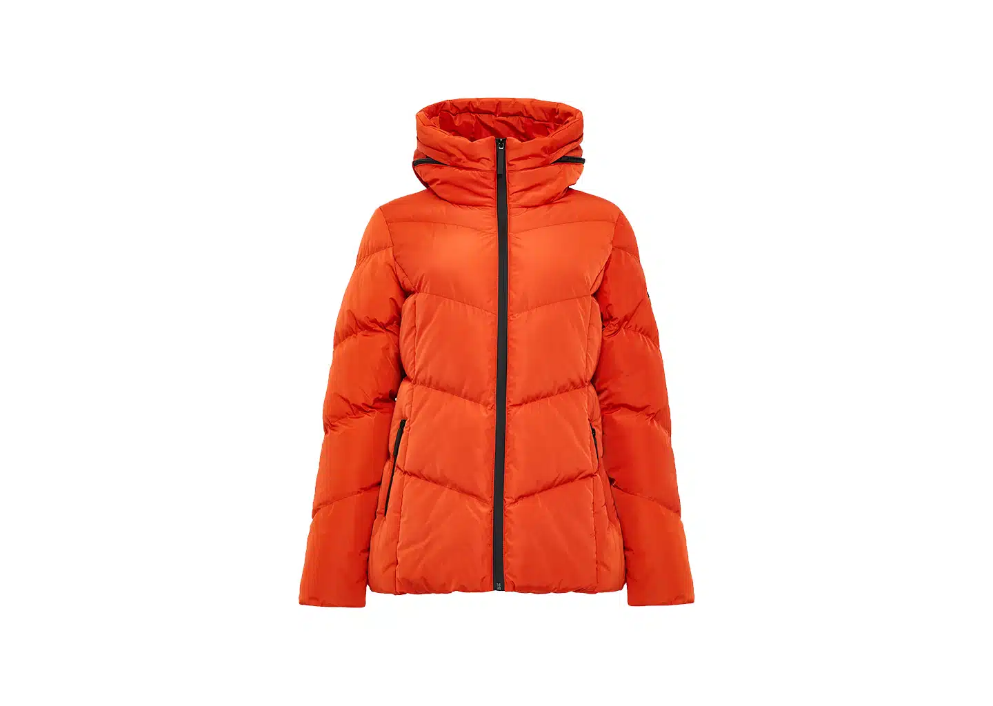 Rote Winterjacke