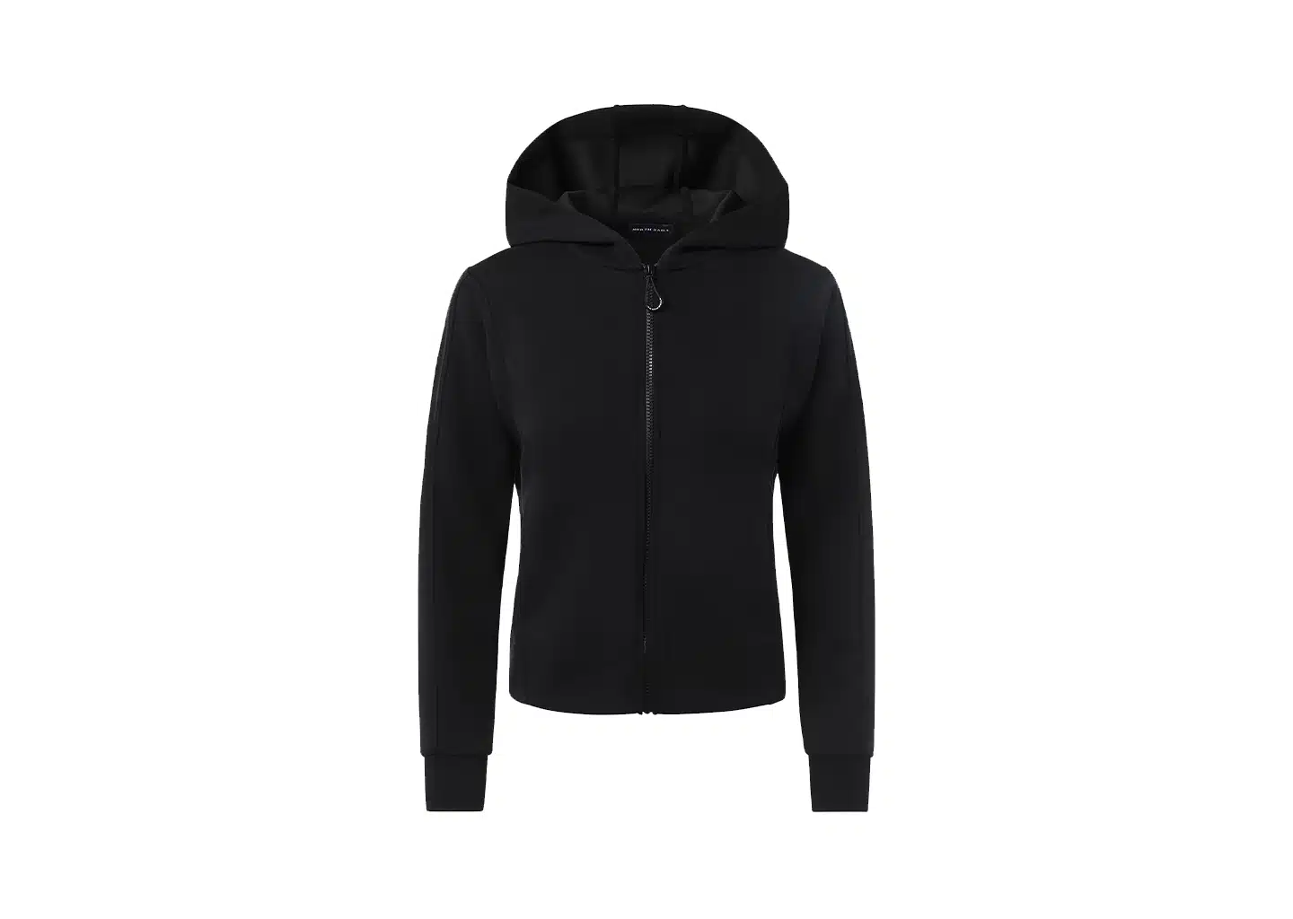 Schwarz Damen Sweatjacke Zip-Up Hoodie