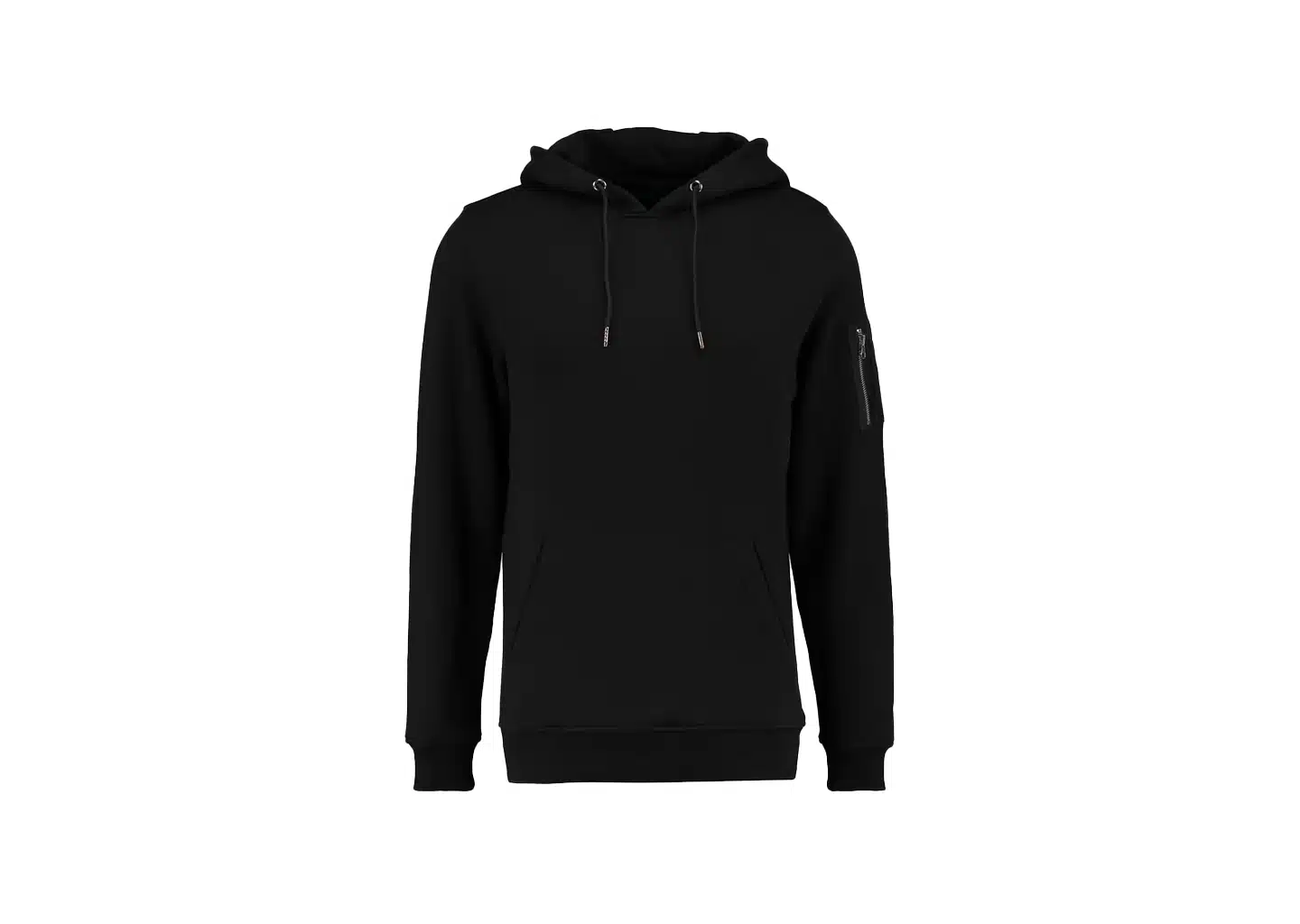 schwarz Schweisbomber Hoodie