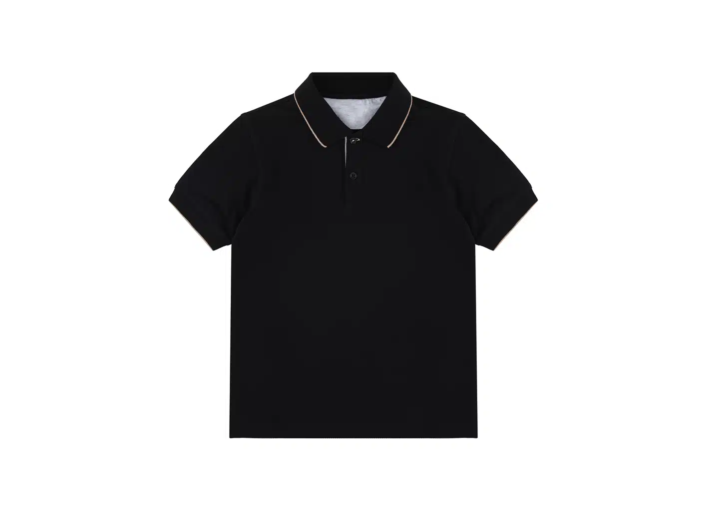 Schwarzer Poloshirt