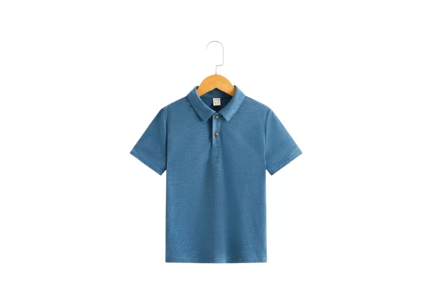 Grau Blaues Poloshirt – Short Sleeved