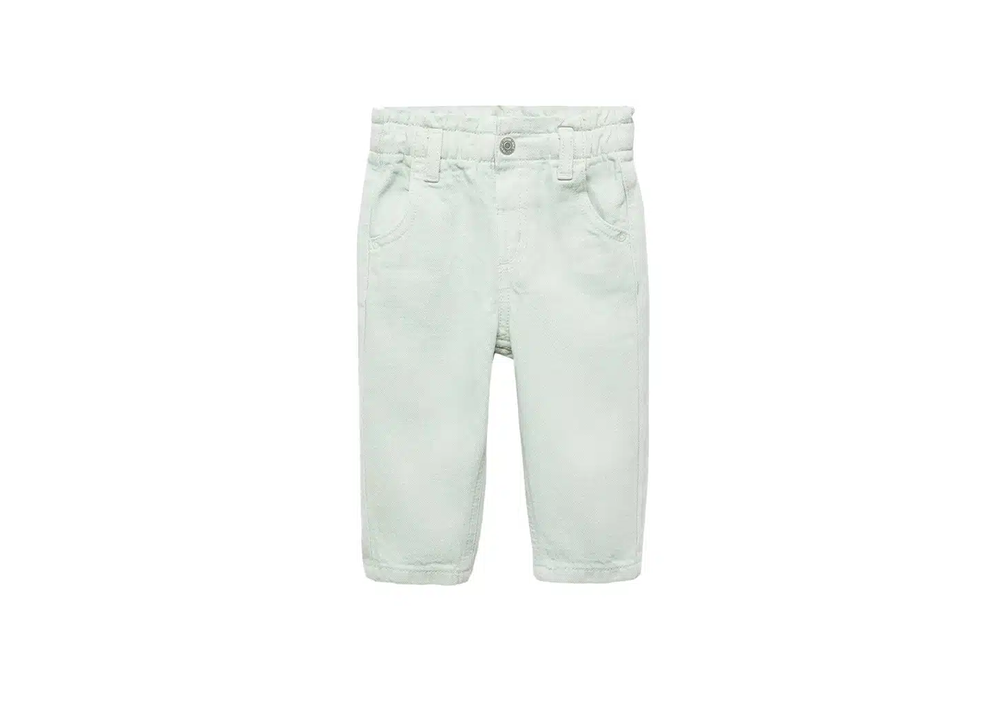 Kinder ChinoHose Weiss – Paperbag jeans