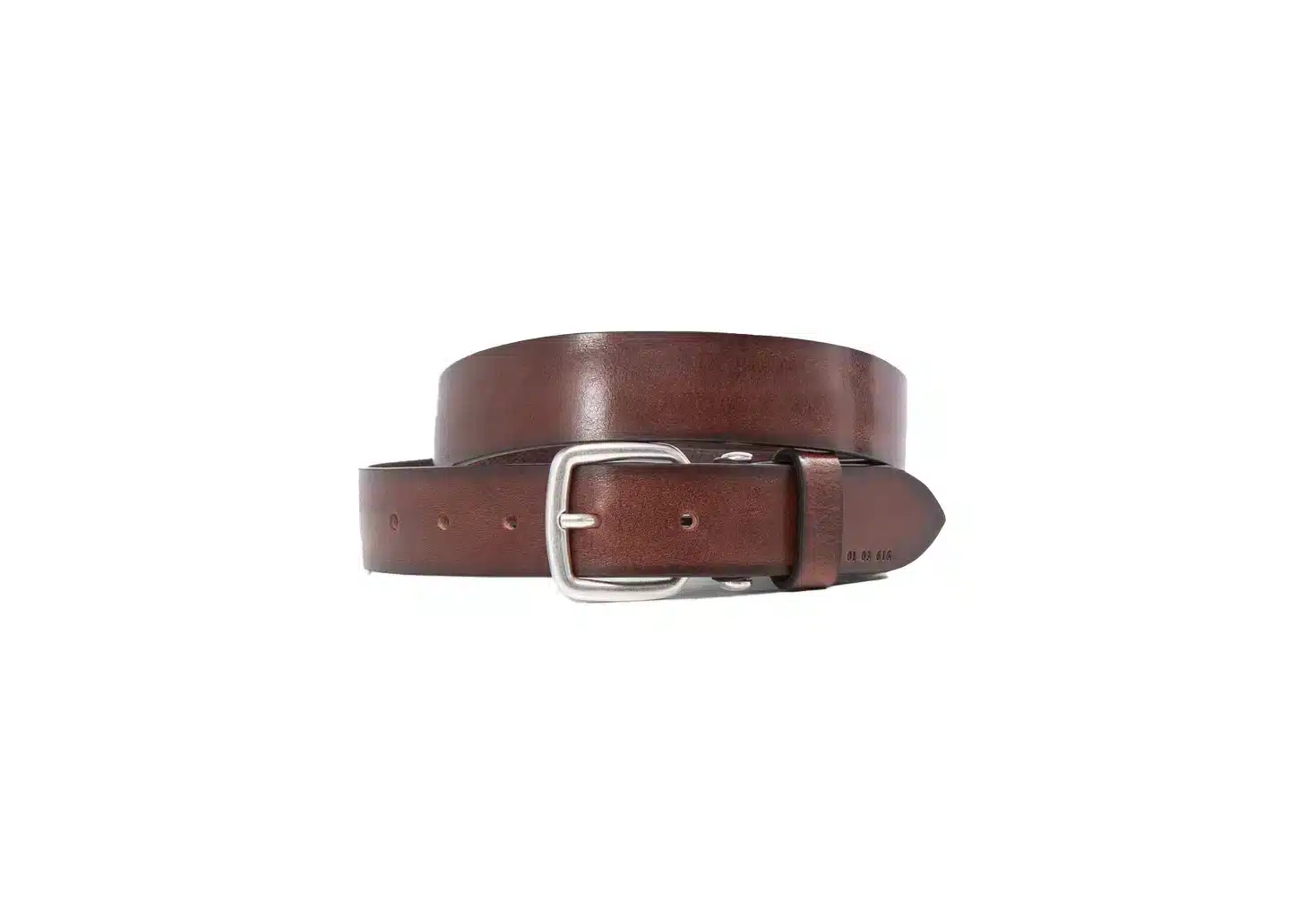 IKKS Men’s chestnut leather belt