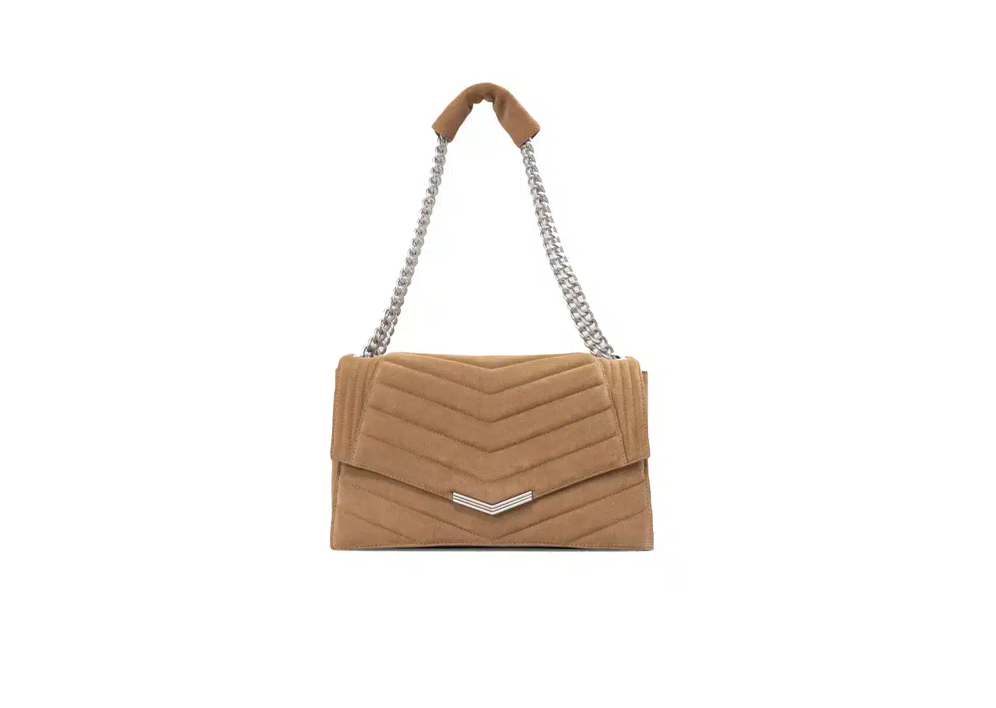 IKKS Handtasche Braun THE 1. SEASONALS – Sand Leder Gesteppt