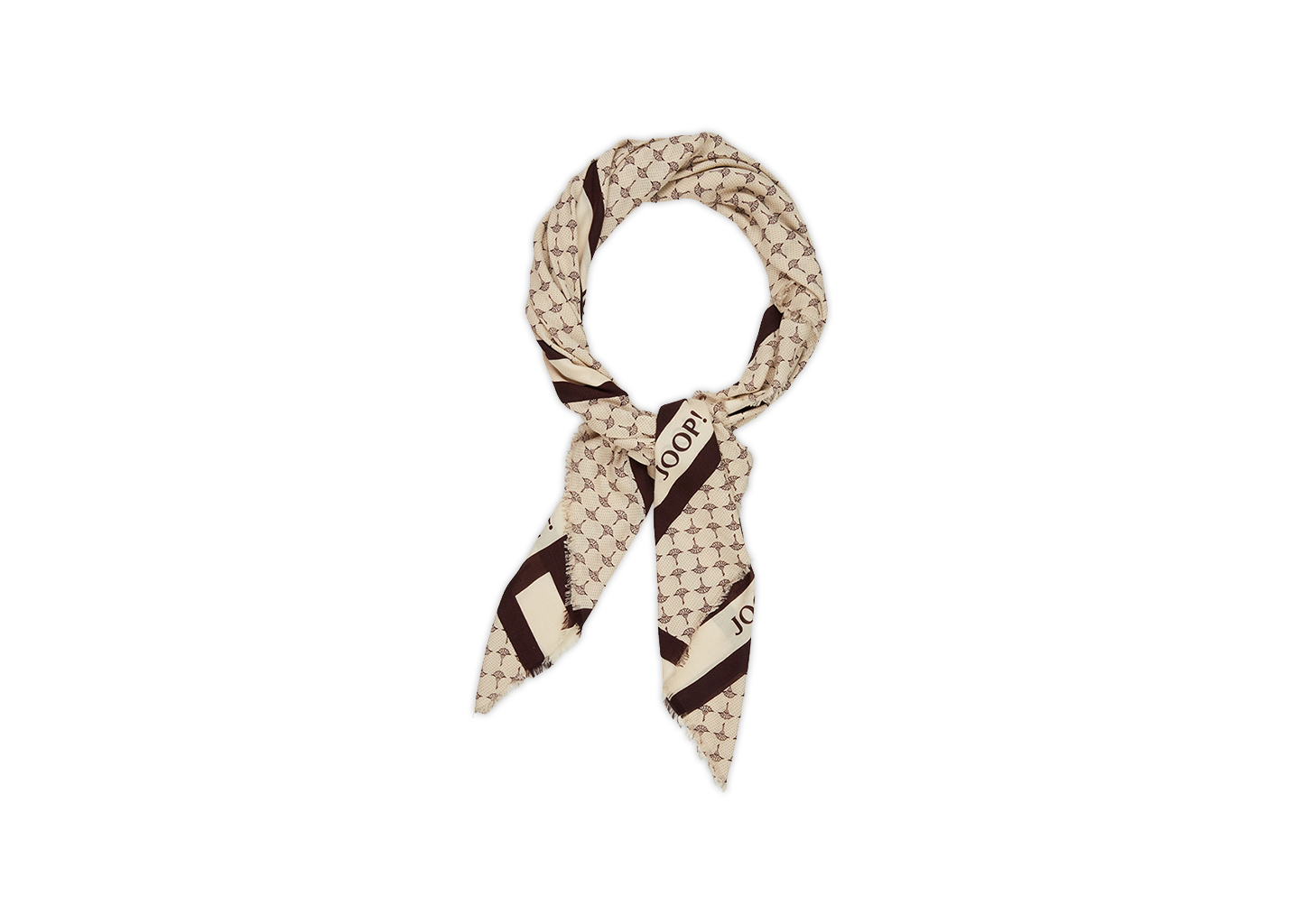 Damen Schal Beige gemustert – Joop